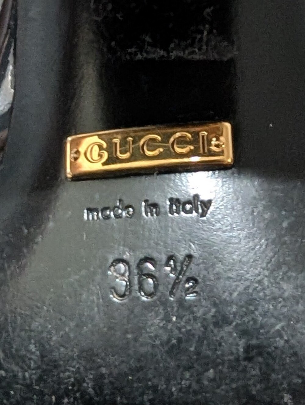 Gucci Baby Horsebit Patent Leather Mary Jane Pumps – Black – Size 36.5 - Picture 12 of 16